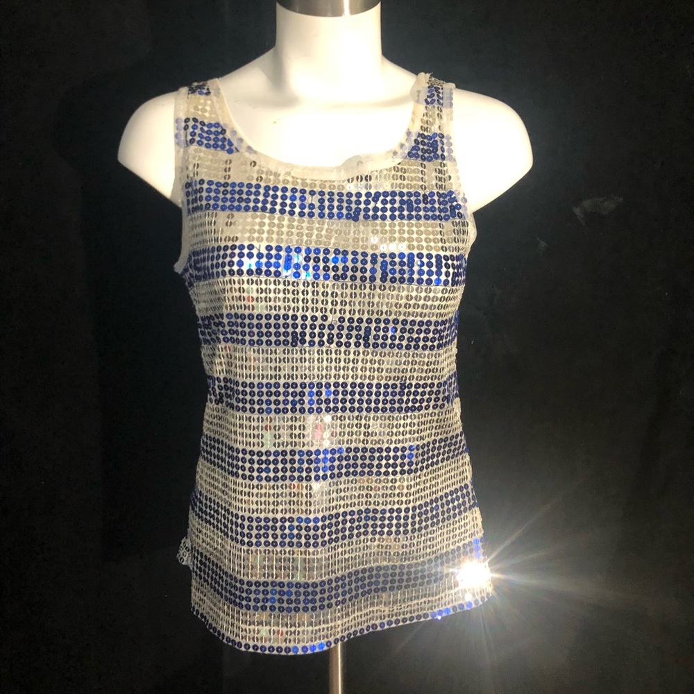 American Rag Sequin Tank Bling Medium